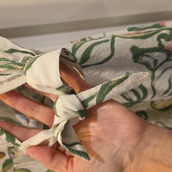 NWOT Oddi Small Floral Print Dress with Green and Pink Accents - Picture 3 of 6